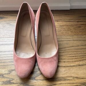 J. Crew Dusty Pink Suede Heels